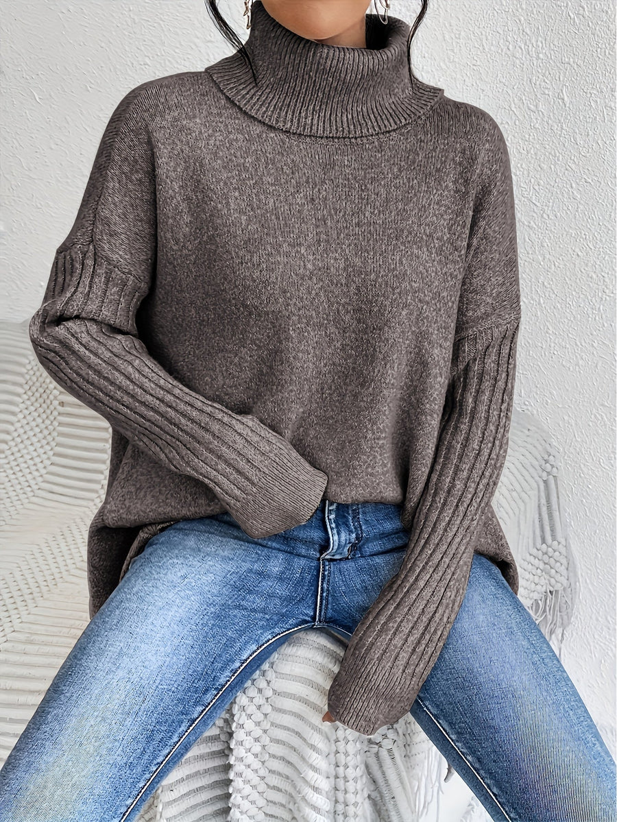 Alba | Women's Winter Sweater – Turtleneck Oversized view 14