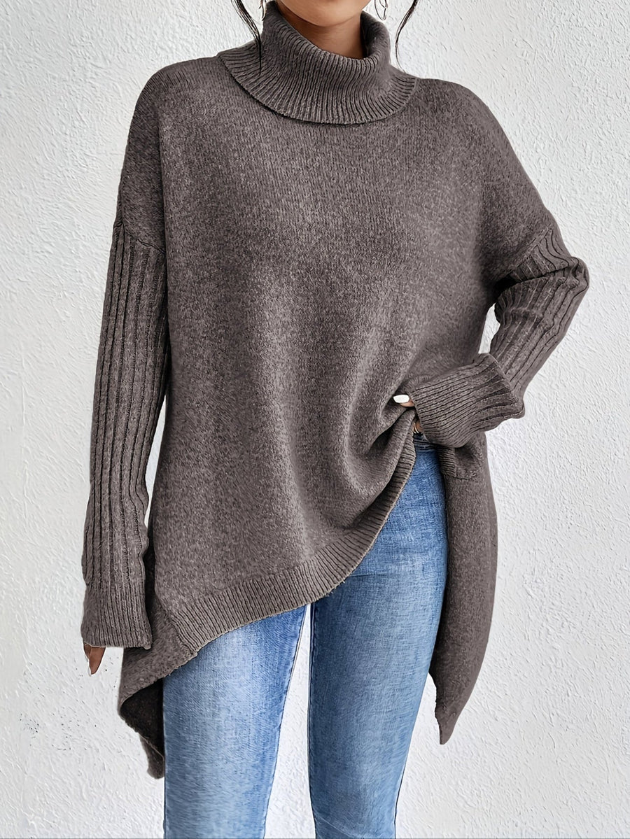 Alba | Women's Winter Sweater – Turtleneck Oversized view 2
