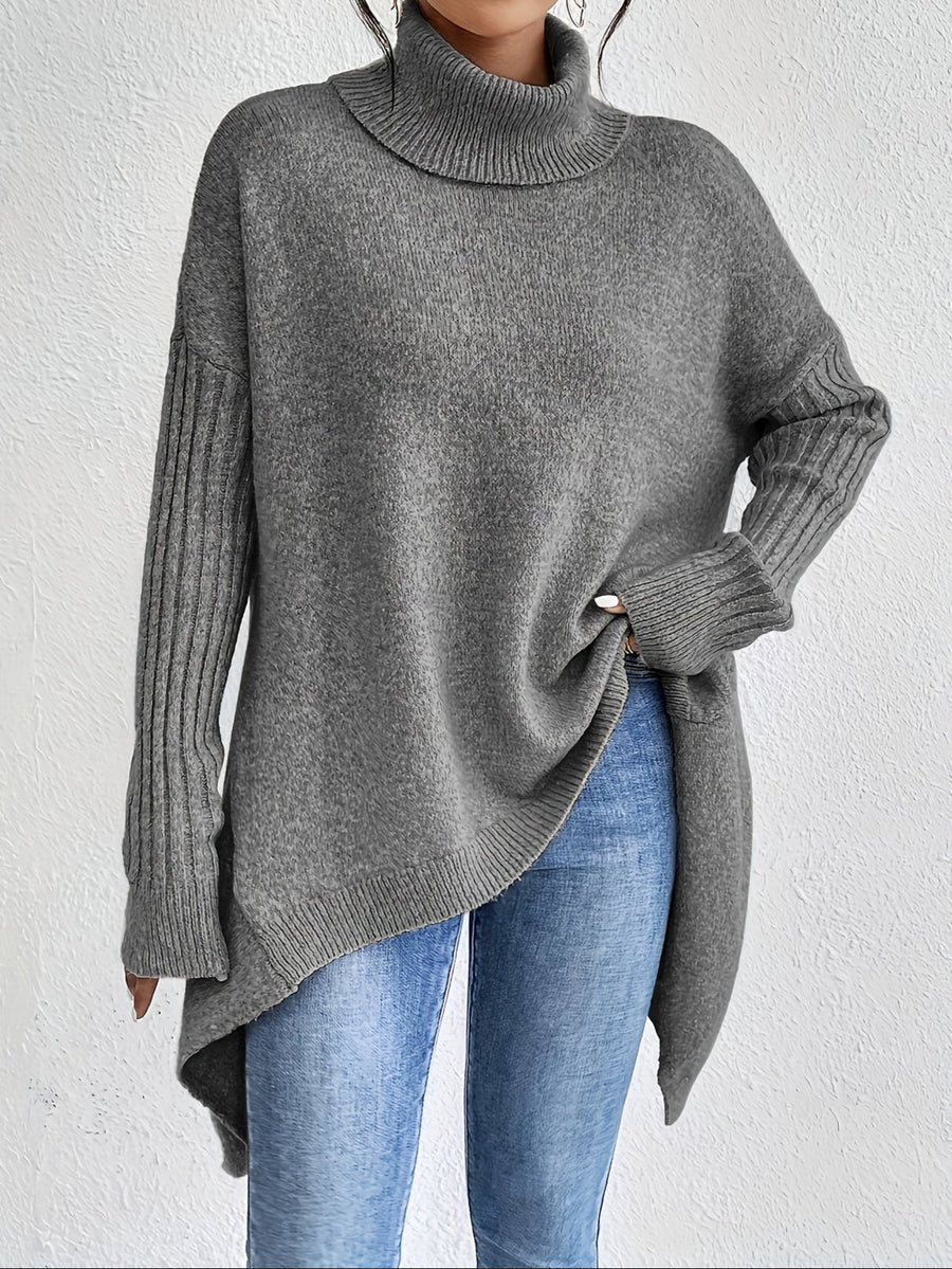 Alba | Women's Winter Sweater – Turtleneck Oversized view 3