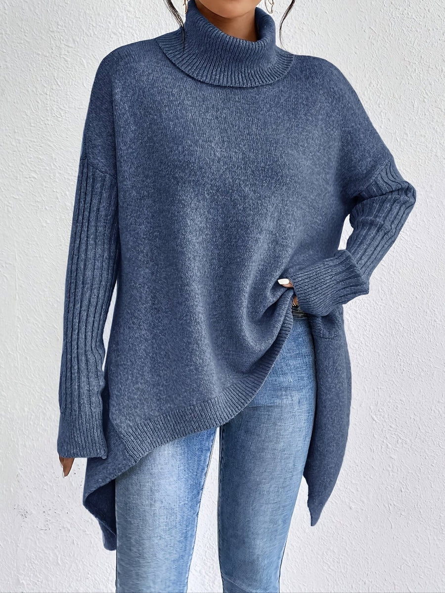 Alba | Women's Winter Sweater – Turtleneck Oversized view 4