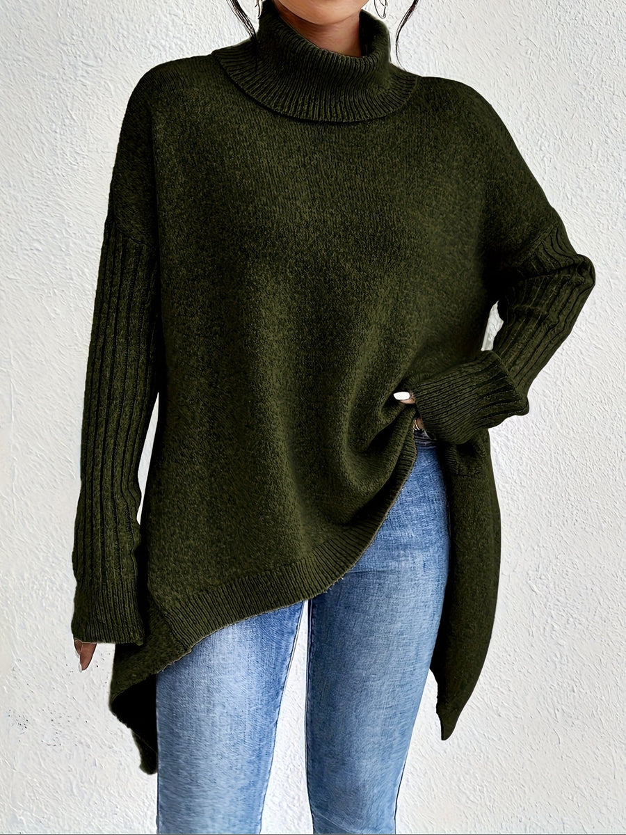 Alba | Women's Winter Sweater – Turtleneck Oversized view 5