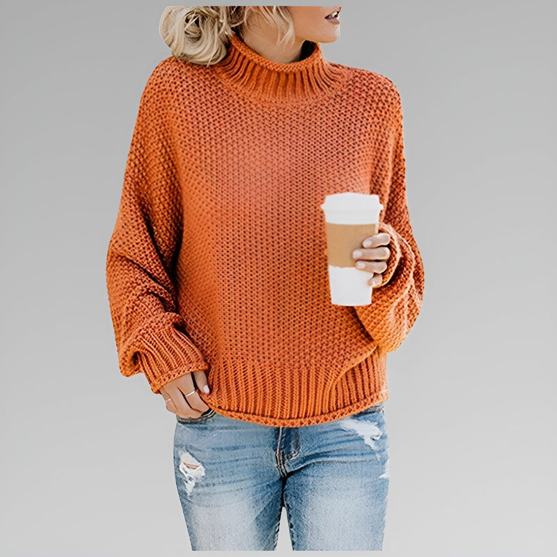 Gwen | Women's Winter Sweater – Chunky Knit Turtleneck