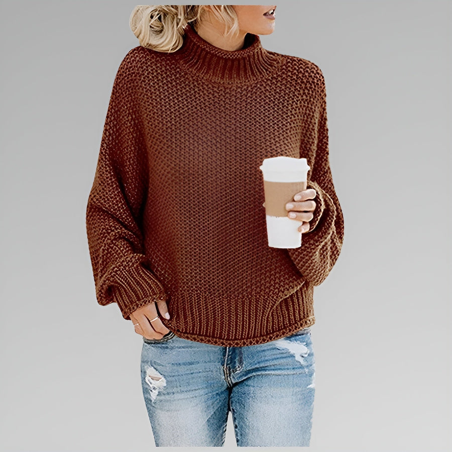 Gwen | Women's Winter Sweater – Chunky Knit Turtleneck view 6