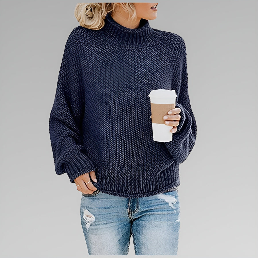 Gwen | Women's Winter Sweater – Chunky Knit Turtleneck view 8
