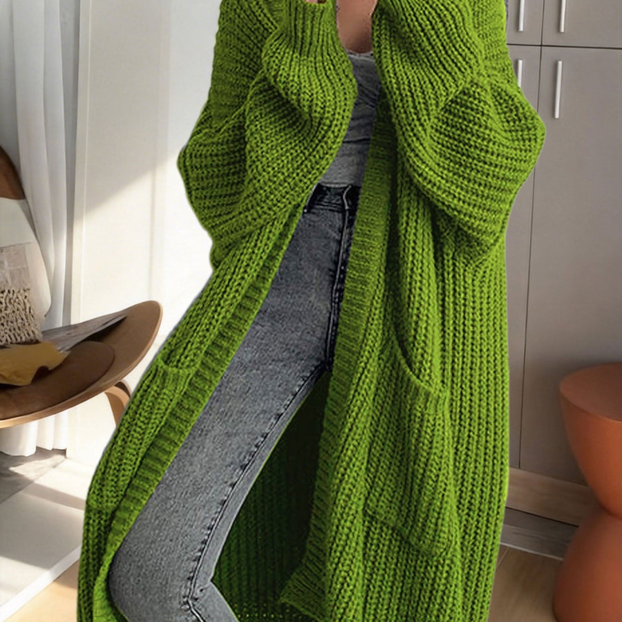 Noelle | Women's Winter Cardigan – Oversized Longline Duster with Pockets view 13