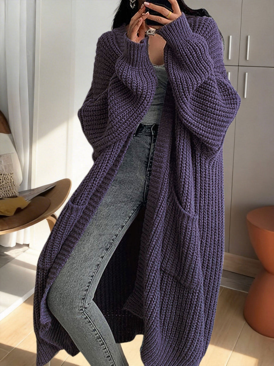 Noelle | Women's Winter Cardigan – Oversized Longline Duster with Pockets view 8
