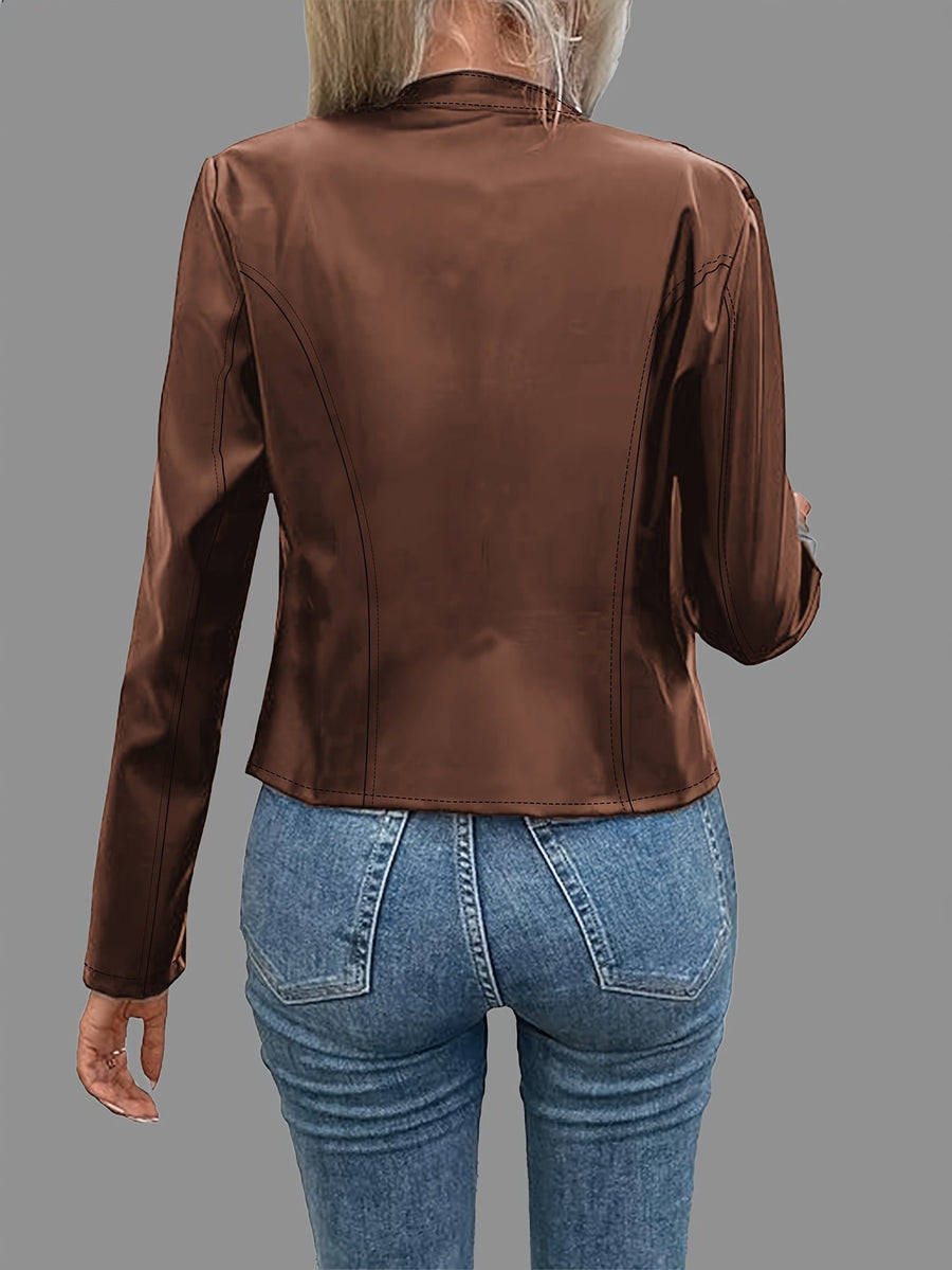 Rosaline | Women's Zip Up Jacket – Sleek Tailored Fall Layer view 3