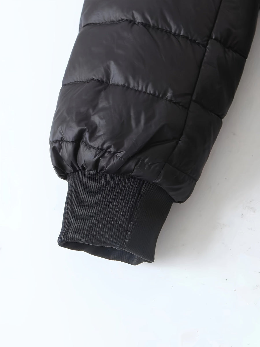 Isla | Women's Quilted Long Coat – Lined Longline Winter Puffer Coat view 6