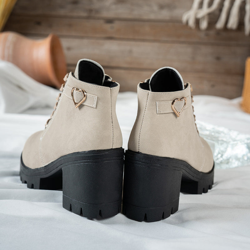Fenna | Lace-Up Ankle Boot with Block Heel