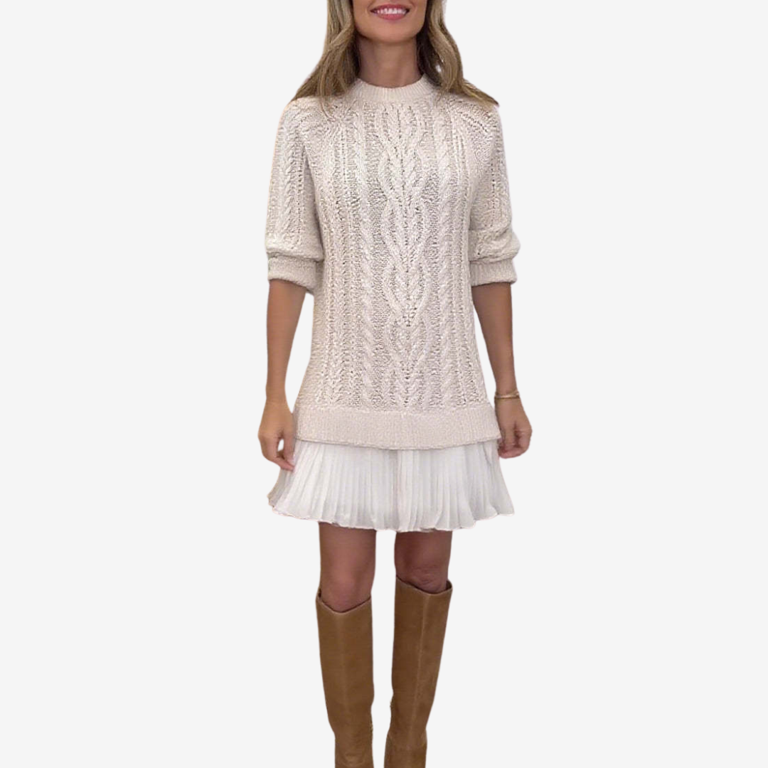 Calliope | Cable Knit Sweater Dress