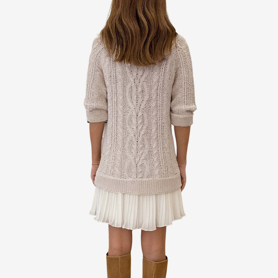Calliope | Cable Knit Sweater Dress view 4