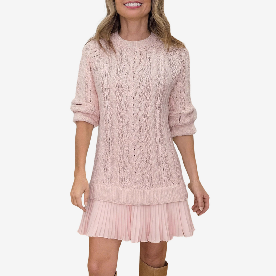 Calliope | Cable Knit Sweater Dress view 5