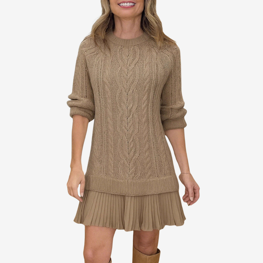 Calliope | Cable Knit Sweater Dress view 6