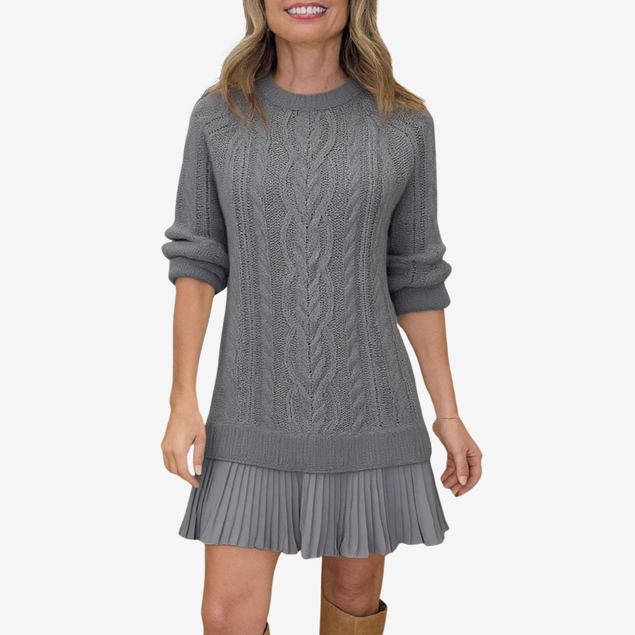 Calliope | Cable Knit Sweater Dress view 7