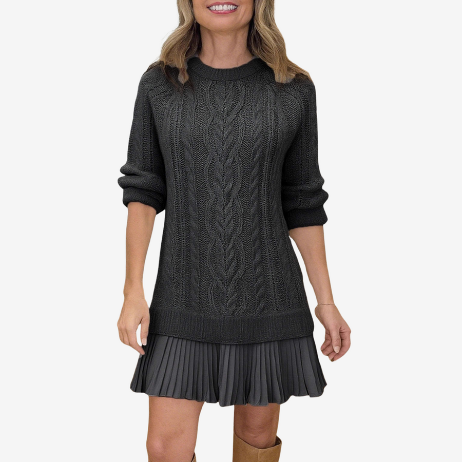 Calliope | Cable Knit Sweater Dress view 8