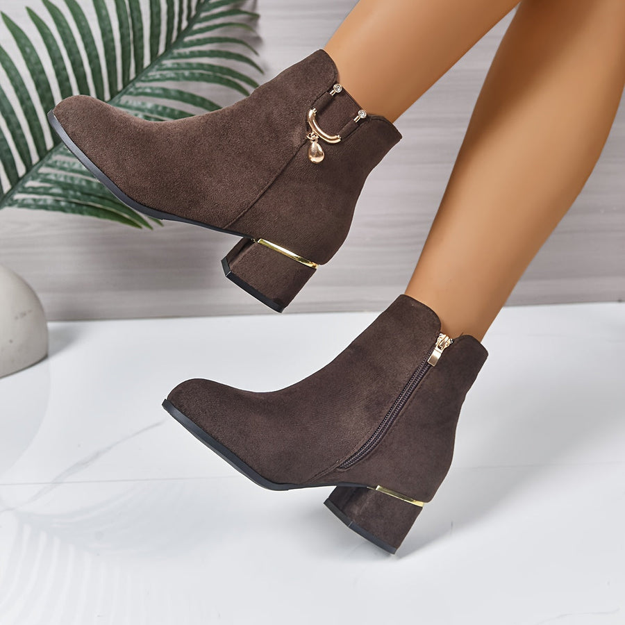 Leandra | Chelsea Ankle Boot with Block Heel view 2
