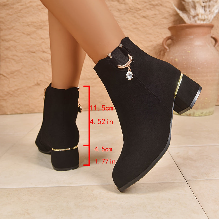 Leandra | Chelsea Ankle Boot with Block Heel view 3