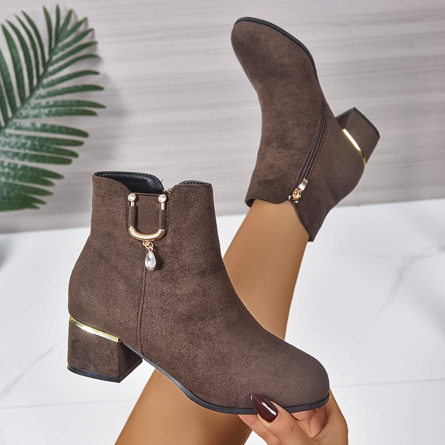 Leandra | Chelsea Ankle Boot with Block Heel view 4