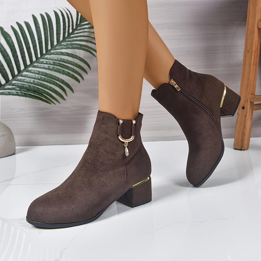 Leandra | Chelsea Ankle Boot with Block Heel view 8