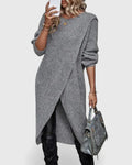Eden | Knit Sweater Dress with Wrap Hem