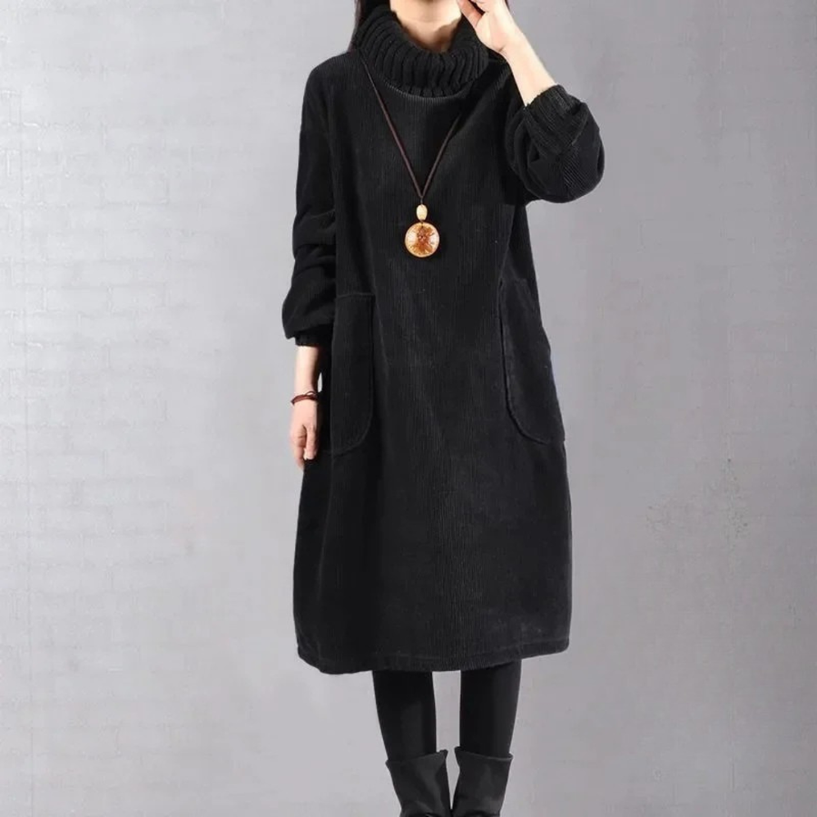 Cosima | Knit Sweater Dress Turtleneck Midi view 7