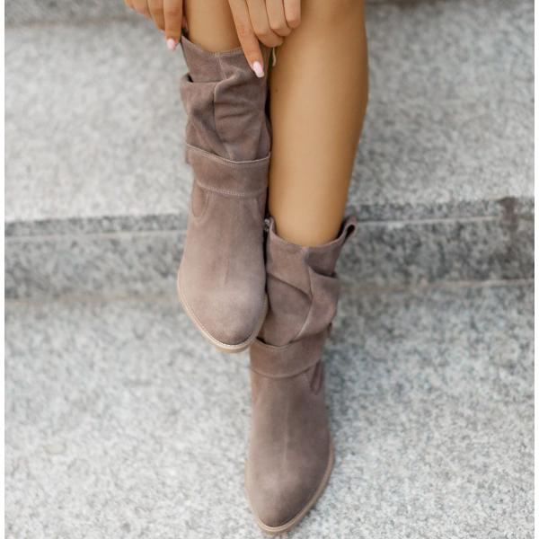 Leocardia | Slouch Ankle Boot Low Block Heel view 10