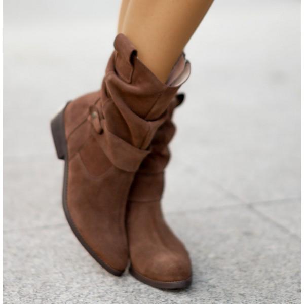 Leocardia | Slouch Ankle Boot Low Block Heel view 12