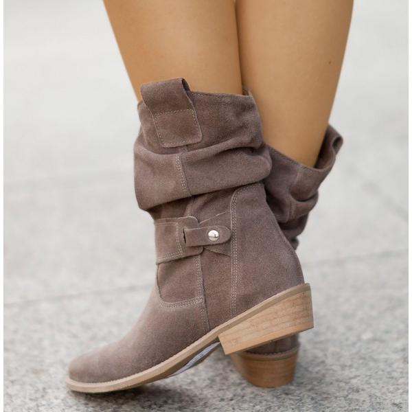 Leocardia | Slouch Ankle Boot Low Block Heel view 8