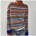 Eugenie | Women's Winter Sweater – Fair Isle Colorblock