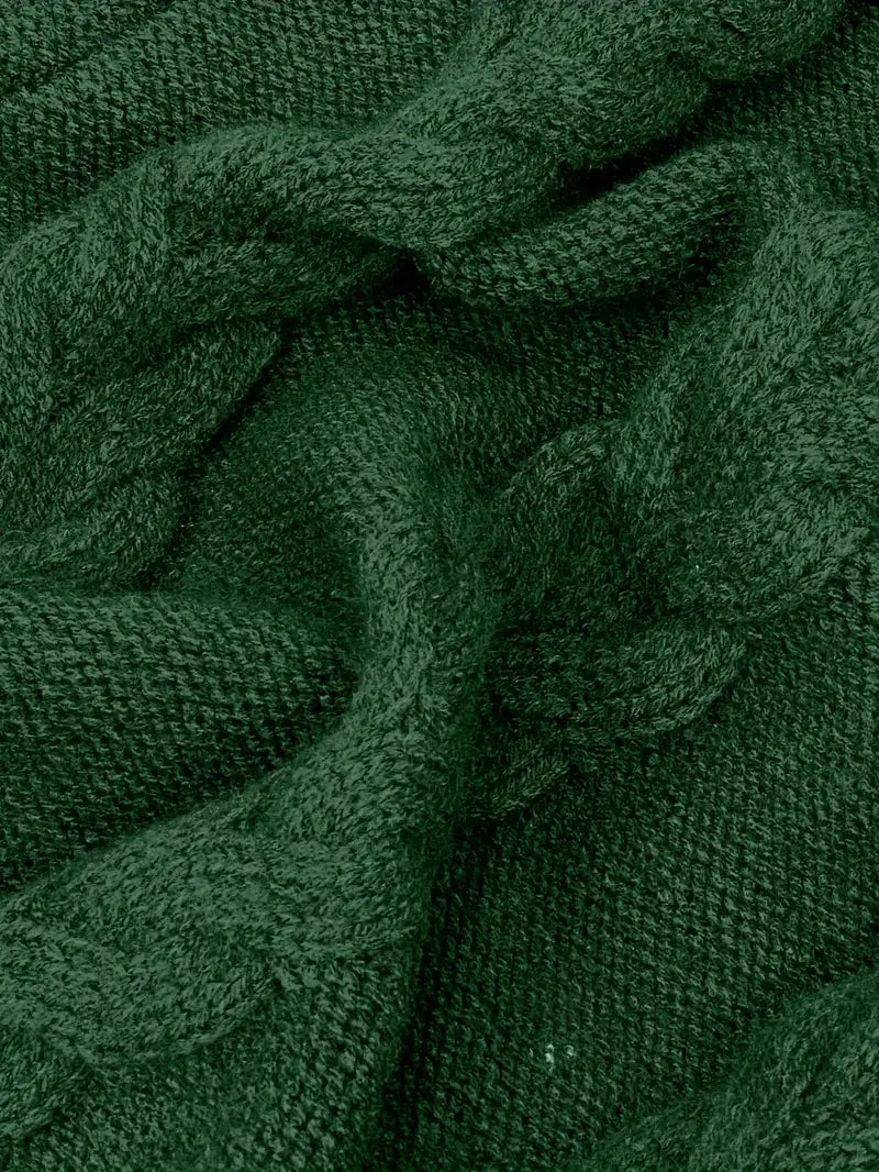 Helena | Women's Winter Sweater – Oversized Cable Knit Turtleneck view 26