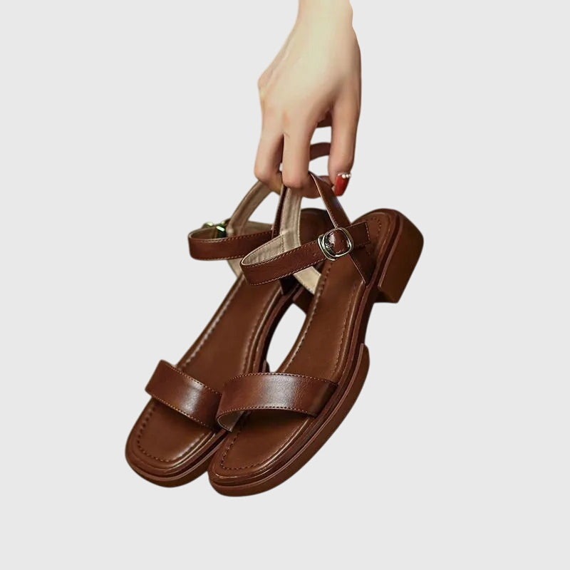 Zoey | Orthopedic Leather Sandals view 3
