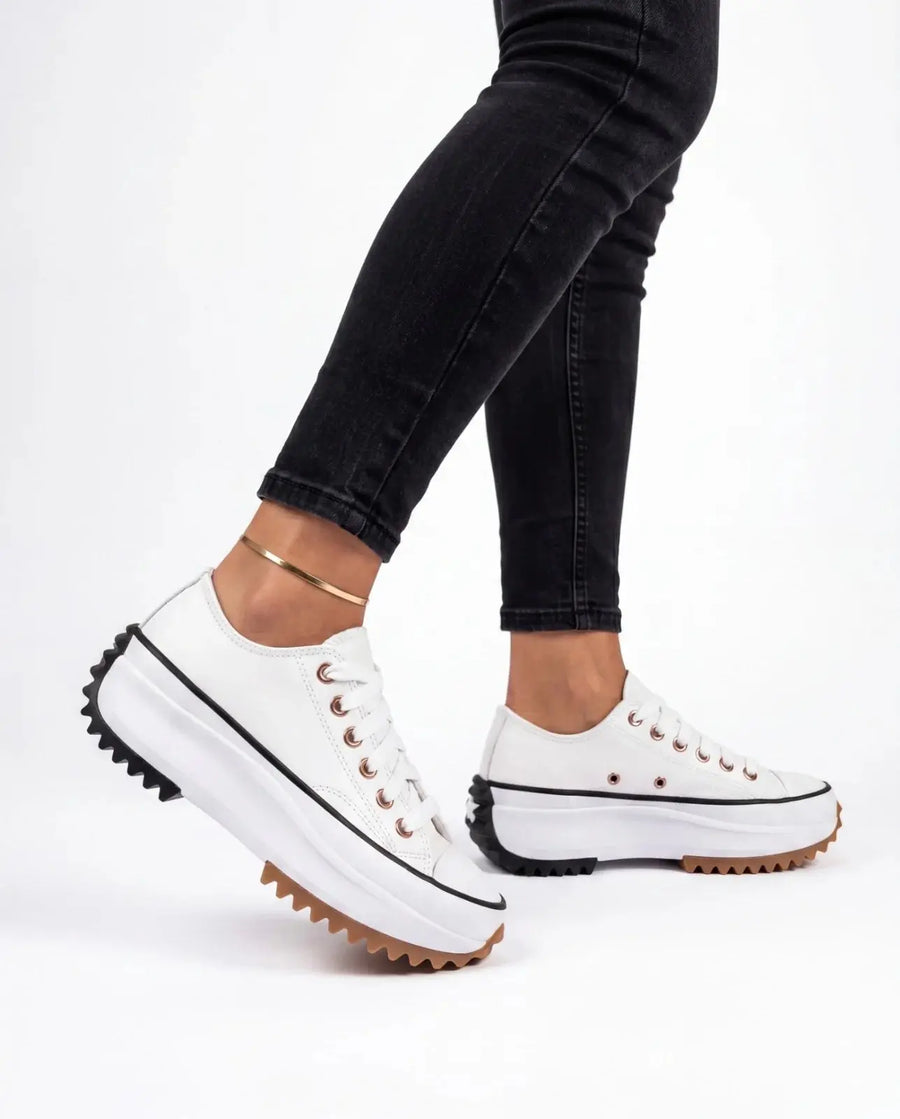 Kira | Chunky-Sole Court Sneakers view 2