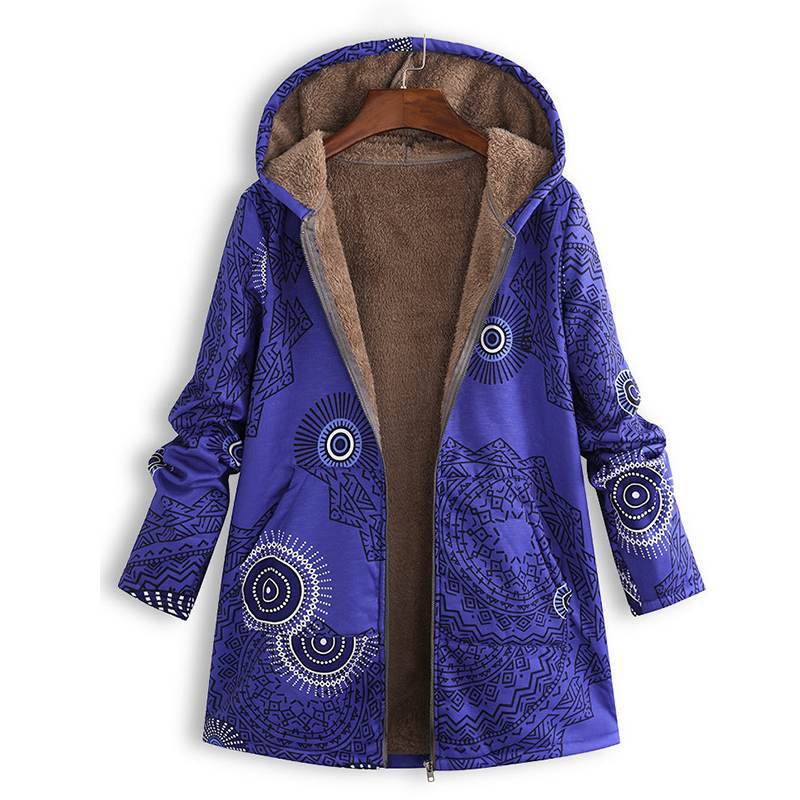 Bonnie | Women's Puffer Jacket – Hooded Floral Winter, Plus Size view 5