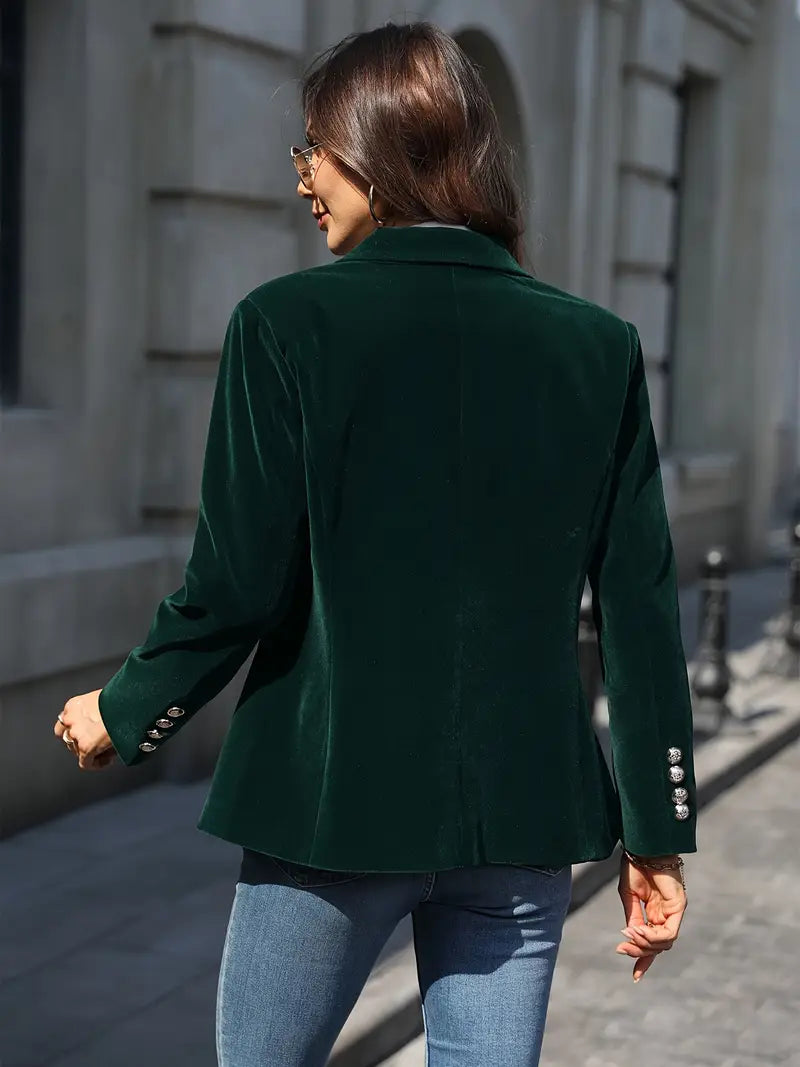 Alessandra | Elegant Velvet Blazer view 13