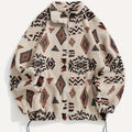 Carmen | Women's Plush Zip Up Jacket – Patterned Cozy Winter Jacket