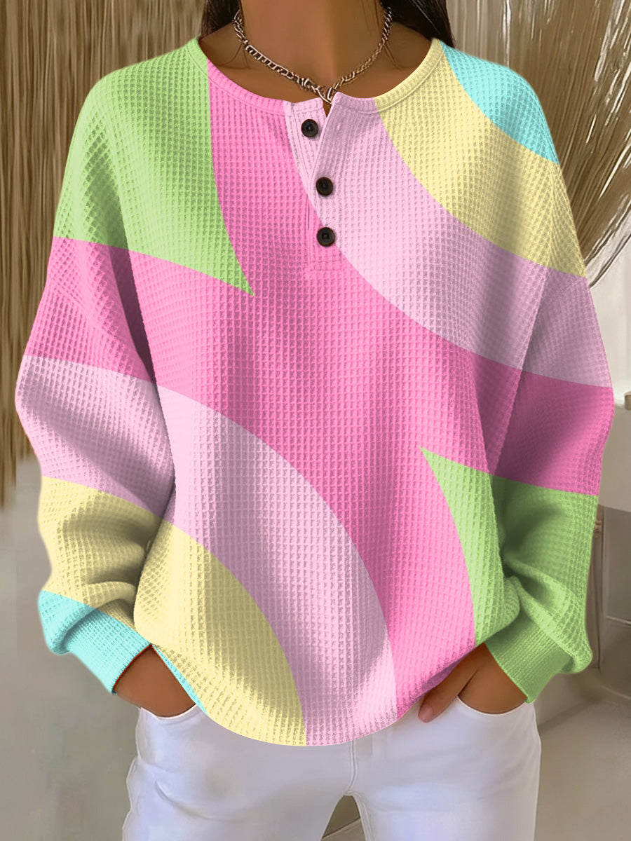 Vera | Crew Neck Ribbed Knit Sweater for Women view 1