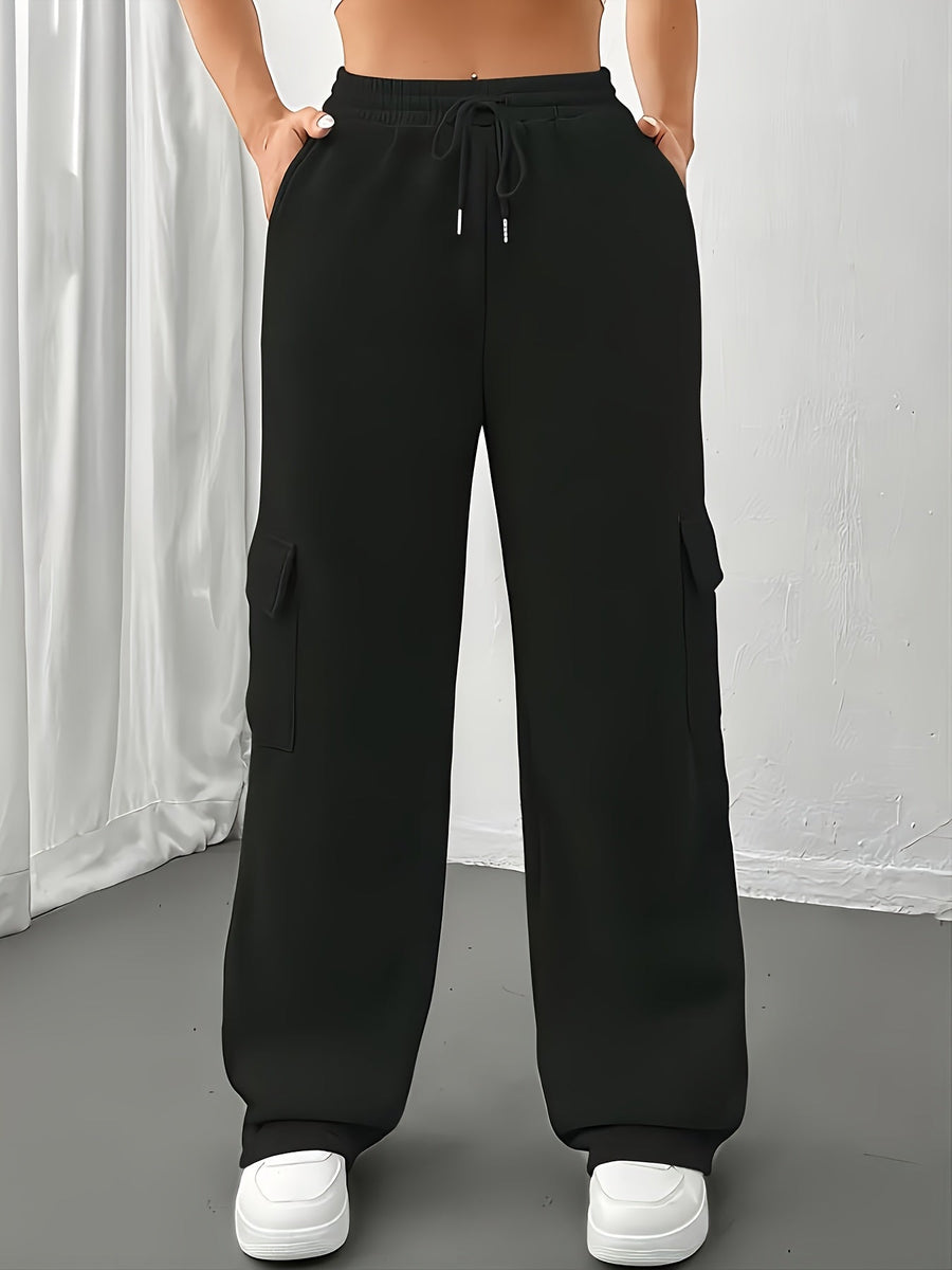 Nina | Women's Cargo Joggers – Relaxed Fit Pocket Sweatpants view 7