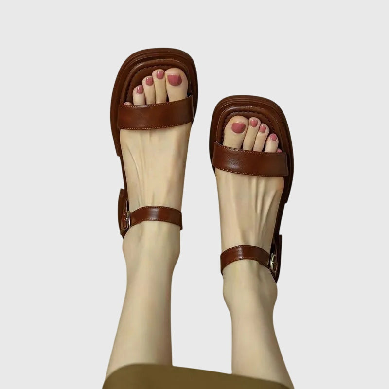 Zoey | Orthopedic Leather Sandals view 1