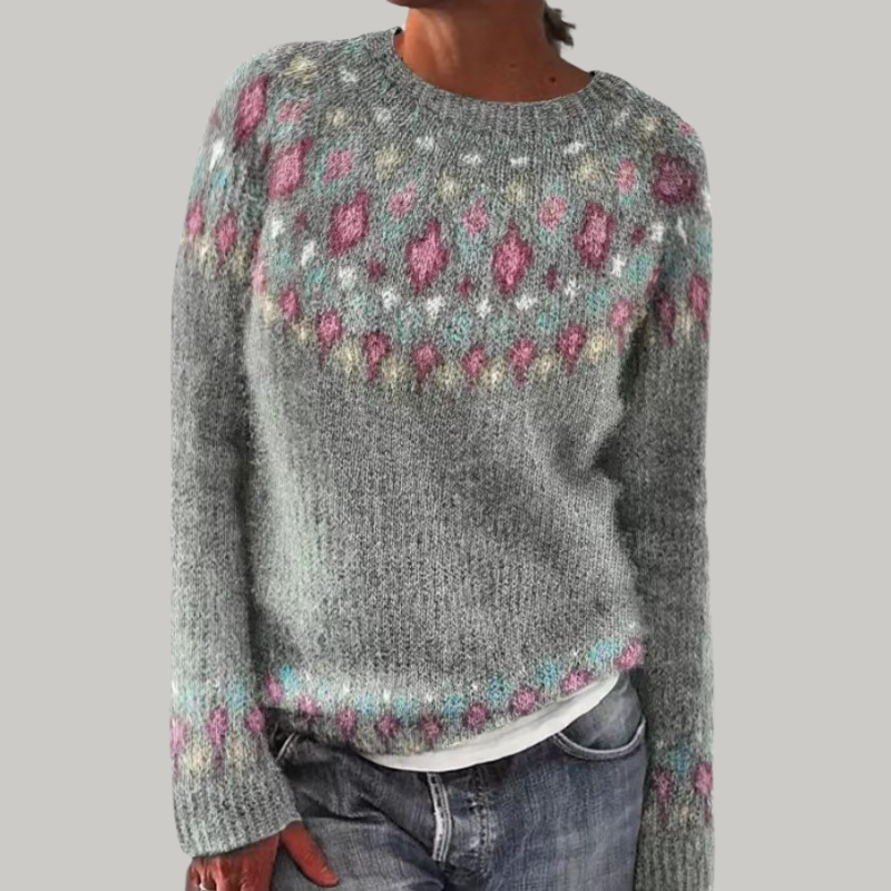 Dinah | Women's Winter Sweater – Nordic Pattern