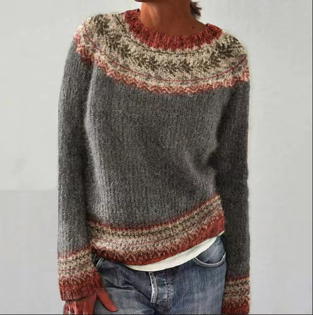 Dinah | Women's Winter Sweater – Nordic Pattern view 4