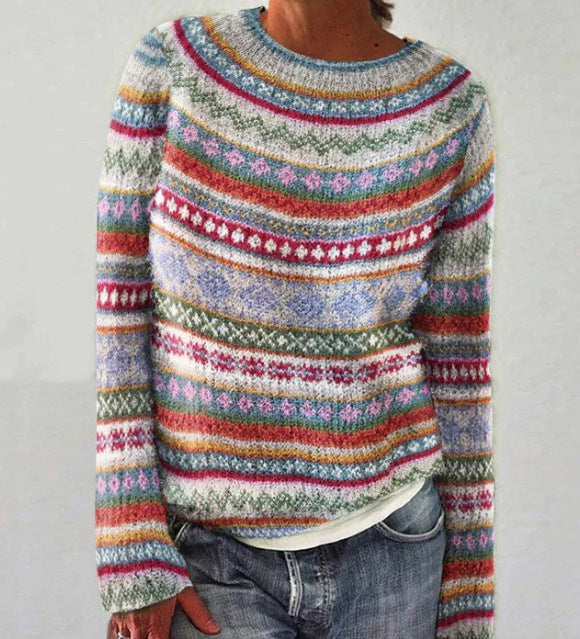 Dinah | Women's Winter Sweater – Nordic Pattern view 5
