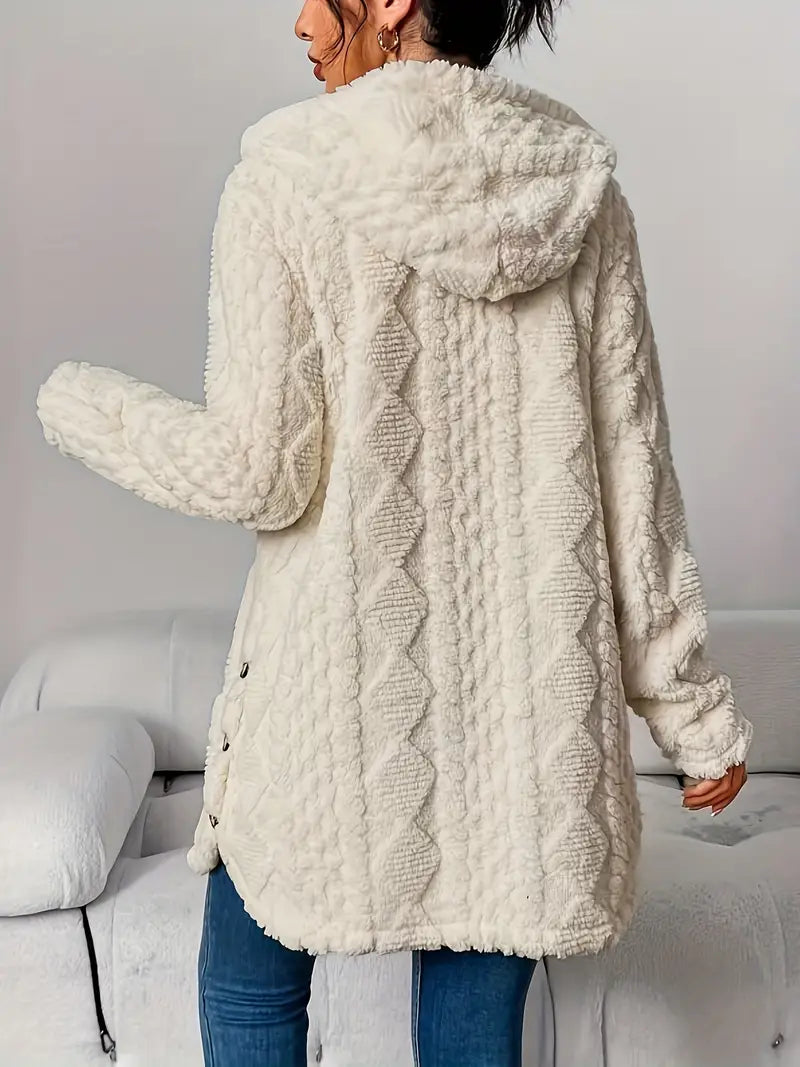 Noelani | Plush Hooded Cardigan view 10
