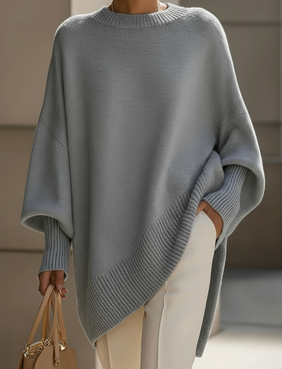 Celia | Women's Winter Sweater – Oversized Batwing view 2