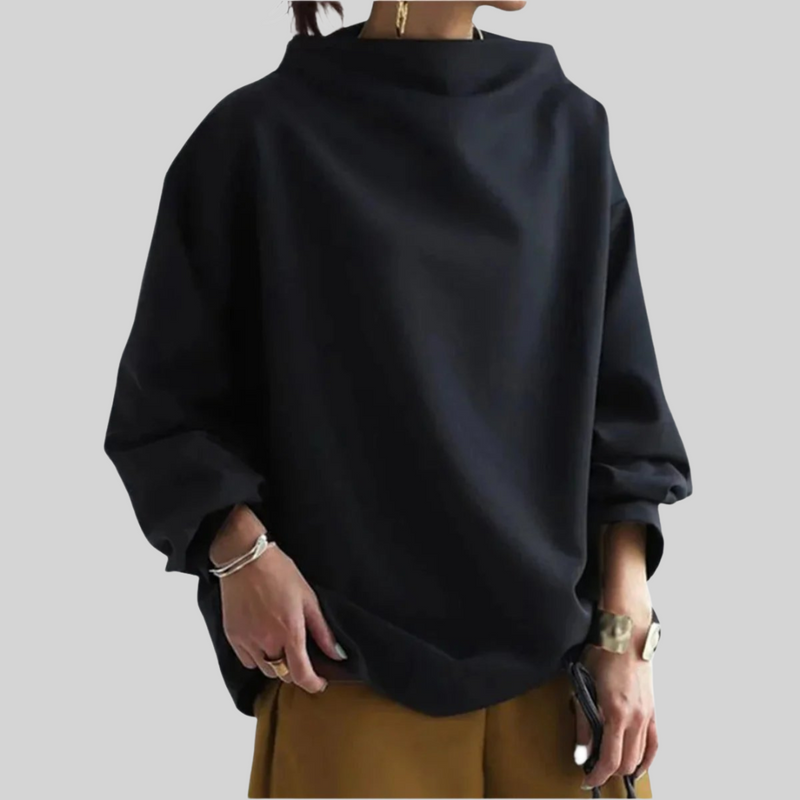 Isabel | Women's Winter Sweater – Oversized Mock Neck, S–3XL