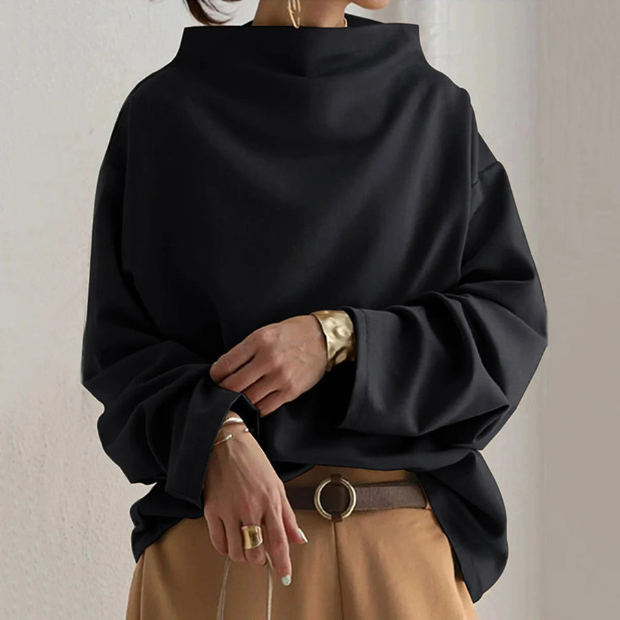 Isabel | Women's Winter Sweater – Oversized Mock Neck, S–3XL view 6