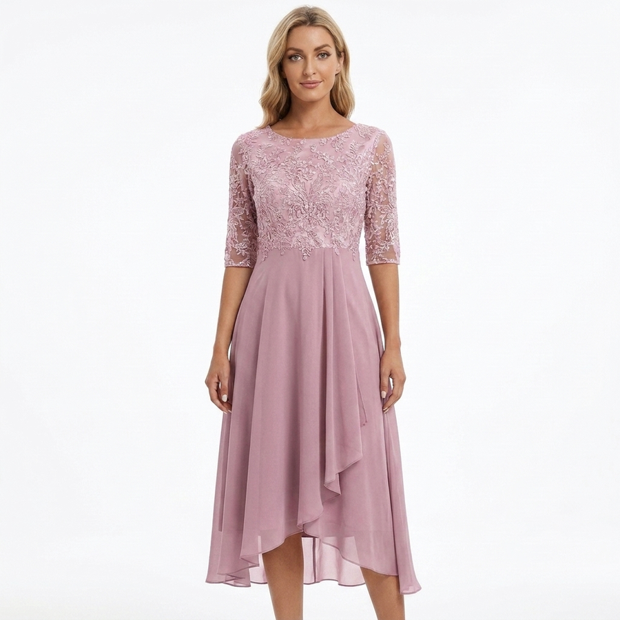Zoey | Elegant Lace Cocktail Dress view 2