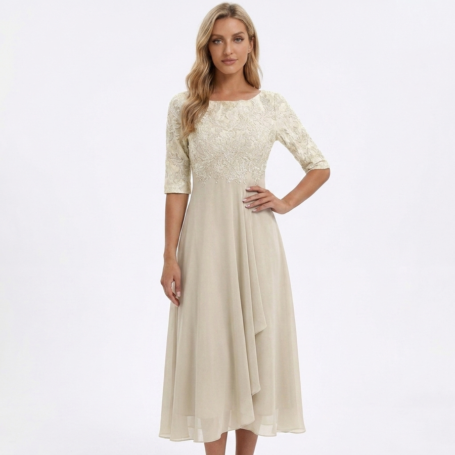 Zoey | Elegant Lace Cocktail Dress view 3