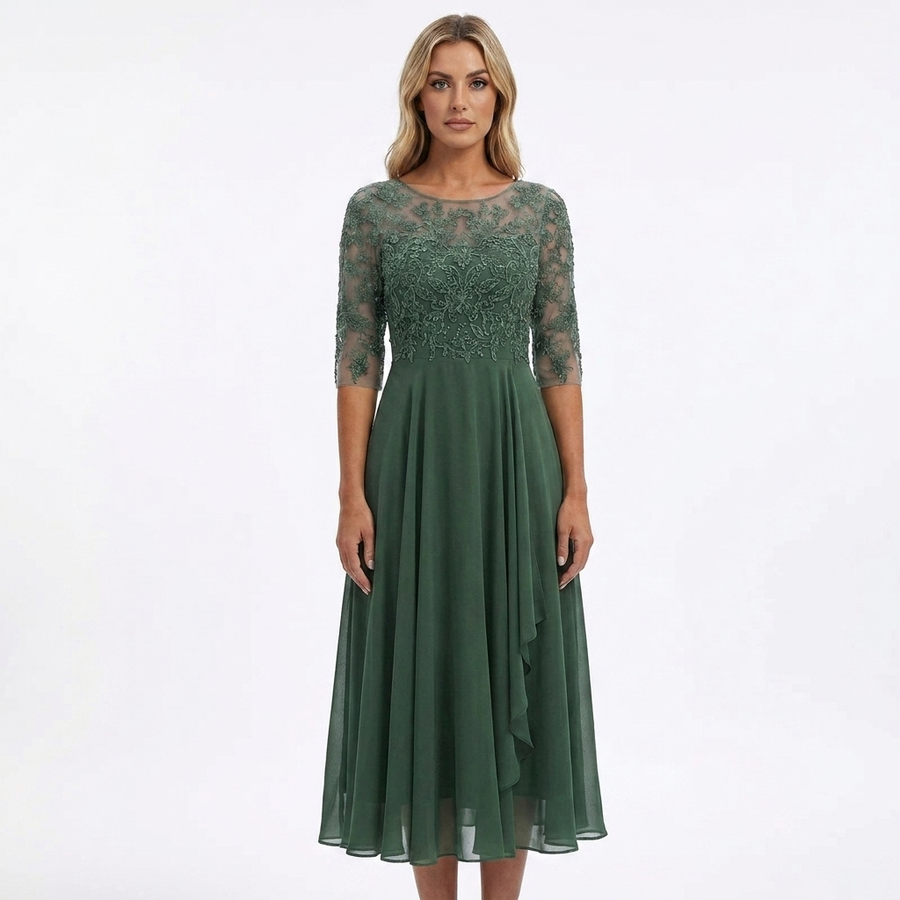 Zoey | Elegant Lace Cocktail Dress view 4