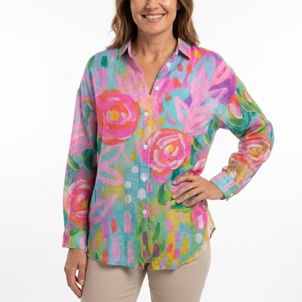 Beatrice | Plus Size Printed Blouse