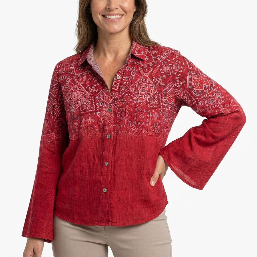 Delphine | Bohemian Print Blouse view 1